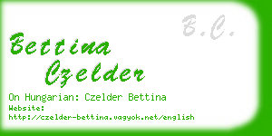 bettina czelder business card